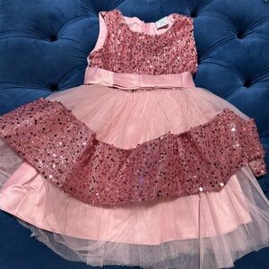 Sparkling Pink Sequin Dress